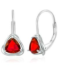 Donatello Gian - Sterling Created Gemstone Lever-Back Earrings - Lyst