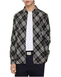 Burberry - Relaxed Fit Check Cotton Flannel Shirt - Lyst