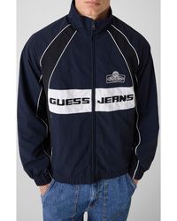 Guess - Nylon Track Jacket - Lyst