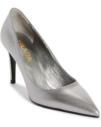 Prada - Saffiano Leather Pump - Lyst