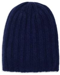 Johnstons of Elgin - Bhaltair Cashmere & Silk Rib Beanie - Lyst