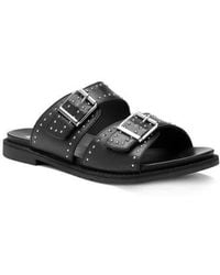 Ara - Elm Studded Buckle Strap Slide Sandal - Lyst