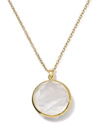 Ippolita - Diamond And Pearl Medium Pendant Necklace - Lyst