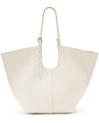 AllSaints - Ara East West Leather Tote - Lyst