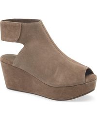 Chocolat Blu - Cutout Wedge Sandal - Lyst