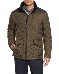 burberry lambskin yoke diamond quilted jacket