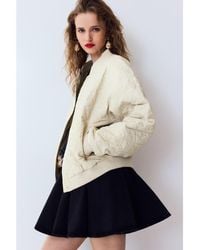 H&M - Quilted Bomber Jacket - Lyst