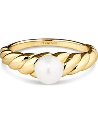 DEVATA - Freshwater Pearl On Rope Ring - Lyst
