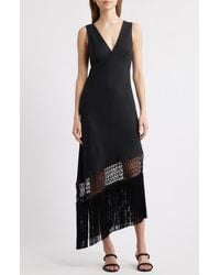 Rails - Tamara Asymmetric Sleeveless Fringe Accent Dress - Lyst