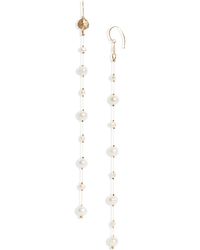 Isshi - Desnuda Baroque Pearl Linear Earrings - Lyst