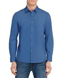 W.r.k. - Hudson Reworked Slim Fit Solid Cotton Button-Up Shirt - Lyst