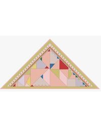 Jessie Zhao New York - Double Sided Wool Silk Triangle Scarf Of Color Recombination - Lyst