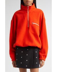 Rier - Wool Fleece Half Zip Sweatshirt - Lyst