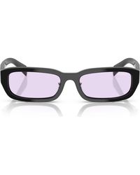 Prada - 55Mm Rectangular Sunglasses - Lyst