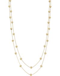 Bony Levy - Mykonos 14k Gold Layered Bead Station Necklace - Lyst