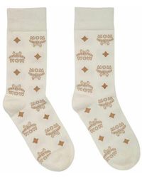 MCM - Monogram Knit Socks - Lyst