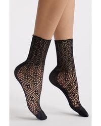 Stems - Lauren Sheer Open Stitch Crew Socks - Lyst