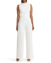 Black Halo - Corrine Draped Bodice Wide Leg Jumpsuit - Lyst