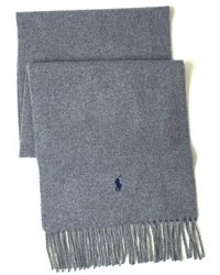 Polo Ralph Lauren - Wool Blend Muffler Scarf - Lyst