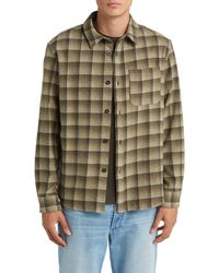 A.P.C. - Trek Check Wool Blend Button-up Shirt - Lyst