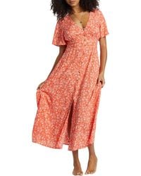 Billabong - Floral Dreamer Print Maxi Dress - Lyst