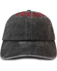 Pleasures - Onyx Crown Washed Cotton Twill Baseball Cap - Lyst