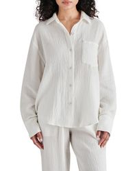 Steve Madden - Juna Cotton Gauze Button-Up Shirt - Lyst