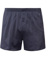 Hanro - Cotton Sporty Button Fly Cotton Boxer - Lyst