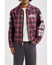 Memory Lane - Plaid Zip Jacket - Lyst