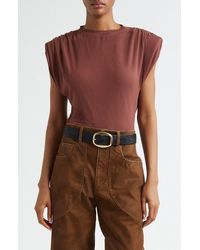 Isabel Marant - Devani Extended Shoulder Knit Top - Lyst