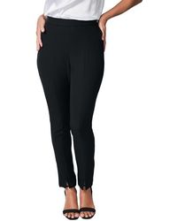 Jessica London - Bi-Stretch Slit Front Ankle Pant - Lyst