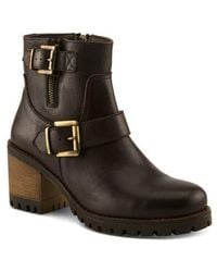 Spring Step - Acco Block Heel Bootie - Lyst