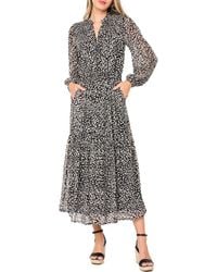 Gibsonlook - The Leyla Floral Print Long Sleeve Maxi Dress - Lyst
