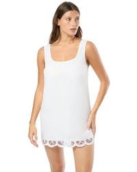 Onia - Air Linen Scallop Mini Dress - Lyst