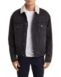 Ksubi - Oh G Oversize High Pile Fleece Lined Denim Jacket - Lyst