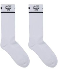 MCM - Logo Jacquard Socks - Lyst
