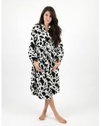 Leveret - Micro Fleece Robe - Lyst