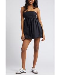 BP. - Strapless Bubble Hem Minidress - Lyst