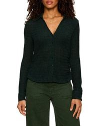 Sanctuary - Juno Textured Button-Up Top - Lyst