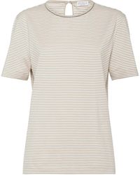 Brunello Cucinelli - T-Shirt With Monili - Lyst