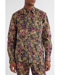 ICECREAM - Free Spirit Print Corduroy Button-Up Shirt - Lyst