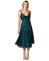 LARA New York - Flowing, Sequin Midi Dress - Lyst