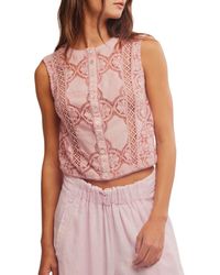 Free People - Jae Button-Up Top - Lyst