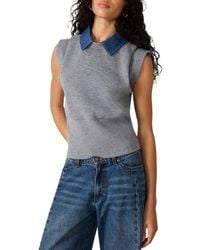 Steve Madden - Kelson Cap Sleeve Sweater - Lyst