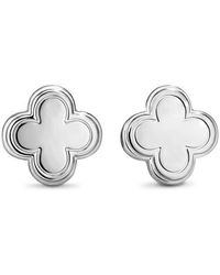 DEVATA - Clover Stud Earrings - Lyst