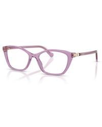Swarovski - 54Mm Rectangle Optical Glasses - Lyst