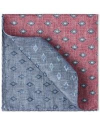 Brunello Cucinelli - Silk Pocket Square With Pattern - Lyst
