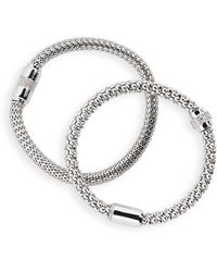 Nordstrom - Set Of 2 Mesh Stretch Bracelets - Lyst