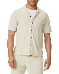 PAIGE - Colvin Terry Cloth Camp Shirt - Lyst