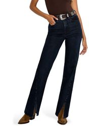 GOOD AMERICAN - Soft-Tech Good Boy Step Hem High Waist Ankle Straight Leg Jeans - Lyst